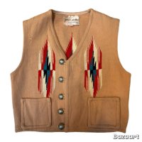 40's-50's　"Southwest Arts & Crafts / Ganscraft"　CHIMAYO　VEST　SIZE：44