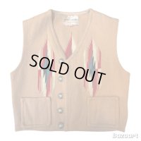 40's-50's　"Southwest Arts & Crafts / Ganscraft"　CHIMAYO　VEST　SIZE：44