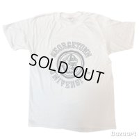 70's "HAND TEX"　「BULLDOG」　”GEORGETOWN　UNIVERSITY”　しみ込み PRINTED　Tee SHIRTS　SIZE表記：X-LARGE　good printed !!