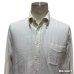 画像2: 60's "THE REMSEN SHOP"　WHITE　COTTON　HERRING　BONE　TWILL　（COTTON　FLANNEL）　BUTTON　DOWN　SHIRTS　マチ付き　SIZE表記：  M　15 - 15 1/2 (2)