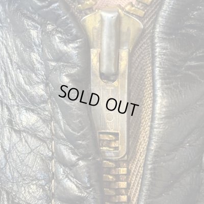 画像10: 50's "Lawrence"　HORSE　HIDE　FULL　ZIP.　LEATHER　JACKET　BLACK　good quality !!　very good condition !!