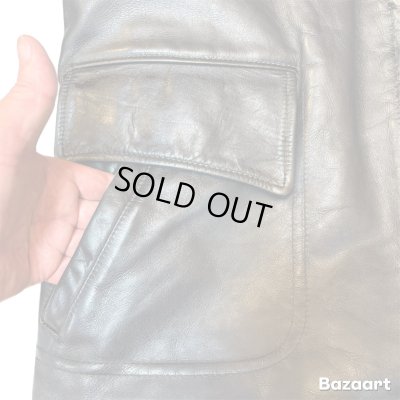 画像12: 50's "Lawrence"　HORSE　HIDE　FULL　ZIP.　LEATHER　JACKET　BLACK　good quality !!　very good condition !!