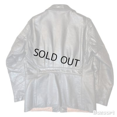 画像3: 50's "Lawrence"　HORSE　HIDE　FULL　ZIP.　LEATHER　JACKET　BLACK　good quality !!　very good condition !!