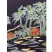 画像20: early 50's "Glen Top"　「HORIZONTAL　PATTERN」　DARK NAVY　RAYON　HAWAIIAN SHIRTS　good printed !!　