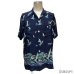 画像21: early 50's "Glen Top"　「HORIZONTAL　PATTERN」　DARK NAVY　RAYON　HAWAIIAN SHIRTS　good printed !!　