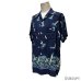 画像22: early 50's "Glen Top"　「HORIZONTAL　PATTERN」　DARK NAVY　RAYON　HAWAIIAN SHIRTS　good printed !!　