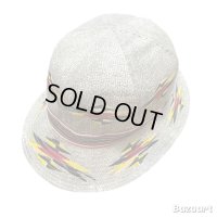 50's DEAD STOCK　NATIVE　MOTIF　6 PANNELS　COTTON　HAT　good size !!