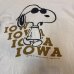 画像7: 70's "SNOOPY"　「IOWA」　しみ込み PRINTED　RINGER　Tee SHIRTS　rare pattern !!
