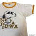 画像5: 70's "SNOOPY"　「IOWA」　しみ込み PRINTED　RINGER　Tee SHIRTS　rare pattern !!