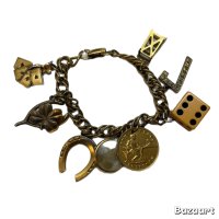 50's "IRISH"　BRASS　CHARM　BLACELET