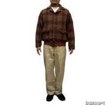 他の写真1: 30's "J.C.PENNEY CO.　LUMBER JACK”　FRONT 掛けBUTTON　A-1　STYLE　WOOL　JACKET　WITH　WAIST　WOOL　KNIT　RIB　Big size !!　very old !!