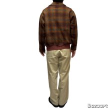 他の写真3: 30's "J.C.PENNEY CO.　LUMBER JACK”　FRONT 掛けBUTTON　A-1　STYLE　WOOL　JACKET　WITH　WAIST　WOOL　KNIT　RIB　Big size !!　very old !!