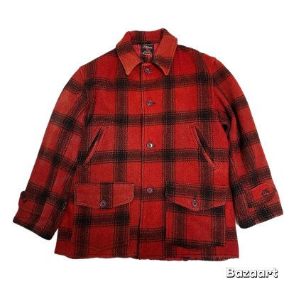 画像1: 40's- "SEARS　J C Higgines”　WOOL MELTON　×　COTTON FLANNEL　MACKINAW　HUNTING　JACKET