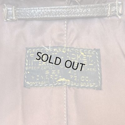 画像2: 1952's "U.S.NAVY"　MONARCH MFG. CO.　「55J14」（MIL-J-7823）　G-1　LEATHER　FLIGHT　JACKET　WITH　「USN」　STENCIL　SIZE：40　good condition !!
