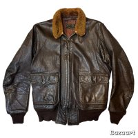 1952's "U.S.NAVY"　MONARCH MFG. CO.　「55J14」（MIL-J-7823）　G-1　LEATHER　FLIGHT　JACKET　WITH　「USN」　STENCIL　SIZE：40　good condition !!