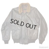 1952's "U.S.NAVY"　MONARCH MFG. CO.　「55J14」（MIL-J-7823）　G-1　LEATHER　FLIGHT　JACKET　WITH　「USN」　STENCIL　SIZE：40　good condition !!