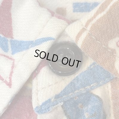 画像2: 50's　PRINTED　COTTON　FLANNEL　SHIRTS　very good printed !!　good size !!　