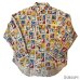 画像1: 50's　PRINTED　COTTON　FLANNEL　SHIRTS　very good printed !!　good size !!　 (1)