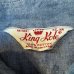 画像2: 60's "King Kole"　WORK　CHAMBRAY　SHIRTS　SIZE表記：L　16 - 16 1/2 (2)