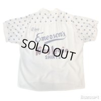 50's ”King Louie”　ADVERTISING　RAYON　BOWLING　SHIRTS　WITH　STARS　EMBROIDERY　SIZE表記：L　good embroidery !!