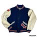 画像3: 80's "Rennoc"　ARM LEATHER　DOUBLE RIB　BASEBALL　JACKET　with MANY　PATCHES]　SIZE:48　XL　Big size !!