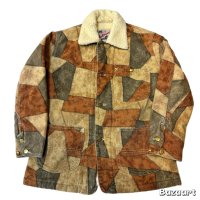 70's "Lee　Outerwear”　PATCH WORK　PRINTED　COVERALL　JACKET