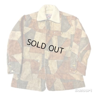 画像1: 70's "Lee　Outerwear”　PATCH WORK　PRINTED　COVERALL　JACKET