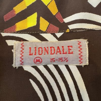 画像2: 50's MINT CONDITION　”LIONDALE”　ABSTRACT　PATTERN　RAYON　HAWAIIAN　SHIRTS　SIZE表記：M