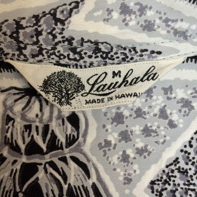 画像2: 50's "Lauhala"　LONG　SLEEVE　RAYON　HAWAIIAN　SHIRTS　good print !!