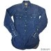 画像1: 50's "Lee  RIDER  SHIRT"  INDIGO  DENIM  WESTERN  SHIRTS    INDIGO DENIM   good condition !! (1)