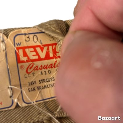 画像20: 50's- DEAD STOCK　WITH　FLASHER　”LEVI'S　Casuals”　CHINO　PANTS　SIZE表記　W 30 × L 32　good making !!