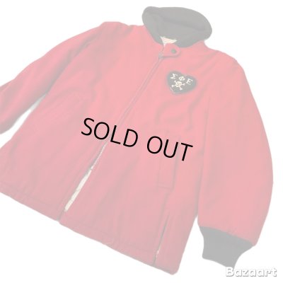 画像7: 50's "Mc GREGOR"　FULL　ZIP.　COAT　WITH　COTTON　KNIT　HOOD　AND　”SKULL”　PATCH　ON　THE　HEART