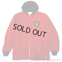50's "Mc GREGOR"　FULL　ZIP.　COAT　WITH　COTTON　KNIT　HOOD　AND　”SKULL”　PATCH　ON　THE　HEART