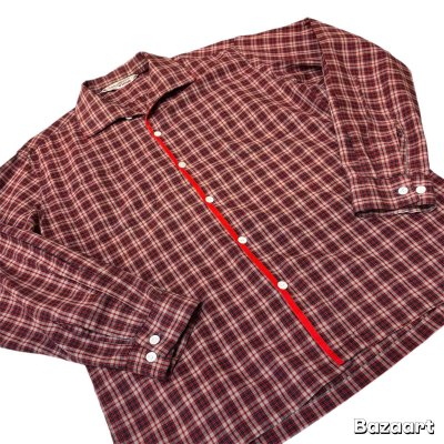 画像14: 50's "Mc GREGOR"　COTTON　ITALIAN　COLLAR　CHECKED　PATTERN　LONG　SLEEVE　SHIRTS　SIZE表記：M