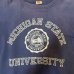 画像6: 50's "HANES　WIND SHIELD"　COLLEGE　PRINTED　OLD　SWEAT SHURTS　SIZE：L　DARK NAVY　　good size !!