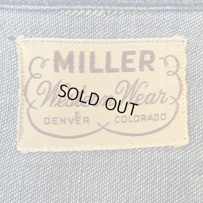 画像2: 50's "MILLER"　LACE UP　PULLOVER　DENIM　WESTERN　SHIRTS　with　DIAGONAL　POCKETS　