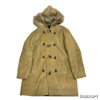 -70's "MIGHTY-MAC"　CORDUROY　DUFFEL COAT　with FUR HOODED　rare !!