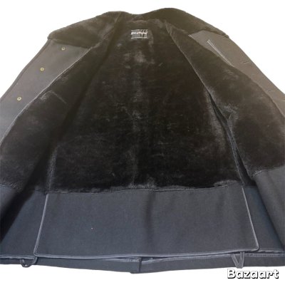 画像7: 50's MINT CONDITION　"Stratojac"　SHAWL　COLLAR　BLACK × BLACK　WOOL　COAT　BLACK !!　