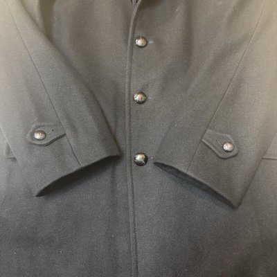 画像4: 50's MINT CONDITION　"Stratojac"　SHAWL　COLLAR　BLACK × BLACK　WOOL　COAT　BLACK !!　