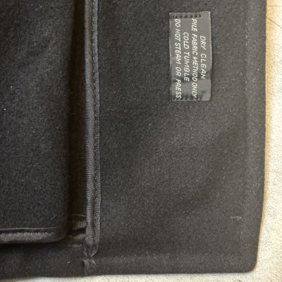 画像9: 50's MINT CONDITION　"Stratojac"　SHAWL　COLLAR　BLACK × BLACK　WOOL　COAT　BLACK !!　