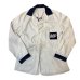 画像1: 40's- "COVERALL　MFG.　CO."　H.B.T.　WHITE × DARK NAVY　2 TONE　COLOR　COVERALL　JACKET　WITH　EMBROIDERY　SIZE表記：44 (1)