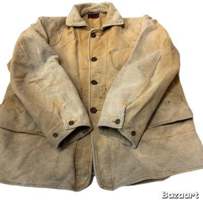 画像11: 30's- "MONTGOMERY　WARD　WESTERN　FIELD”　COTTON　MOLESKIN　HUNTING　JACKET　good size !!　good condition !!