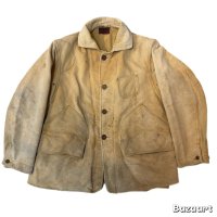 30's- "MONTGOMERY　WARD　WESTERN　FIELD”　COTTON　MOLESKIN　HUNTING　JACKET　good size !!　good condition !!