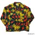画像1: 40's "MARK TWAIN"　ABSTRACT　PATTERN　LONG　SLEEVE　RAYON　HAWAIIAN　SHIRTS　SIZE表記：M (1)
