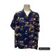 画像18: 50's "NATIONAL"　 RAYON　HAWAIIAN　SHIRTS　NAVY　SIZE：L