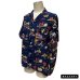 画像19: 50's "NATIONAL"　 RAYON　HAWAIIAN　SHIRTS　NAVY　SIZE：L