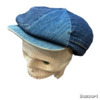 70's "LEVI'S"　OFFICIAL　DENIM　PATCH WORK　OLD DENIM　NEWSBOYS HAT