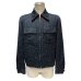 画像1: 50's MINT CONDITION　黒 カスリ柄　RAYON　GABARDINE　REVERSIBLE　JACKET　BLACK × RED　SPECIAL !! (1)