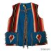 画像1: 30's　NATIVE　AMERICAN　CHIMAYO　VEST　NAVY (1)