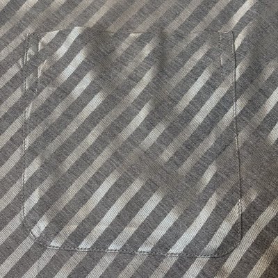 画像7: 50's MINT CONDITION　"Westward - Ho！”　GRAY × SHAINY STRIPE　RAYON　LONG　SLEEVE　SHIRTS　SIZE表記：L　very beautiful !!